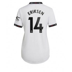 Damen Fußballbekleidung Manchester United Christian Eriksen #14 Auswärtstrikot 2022-23 Kurzarm